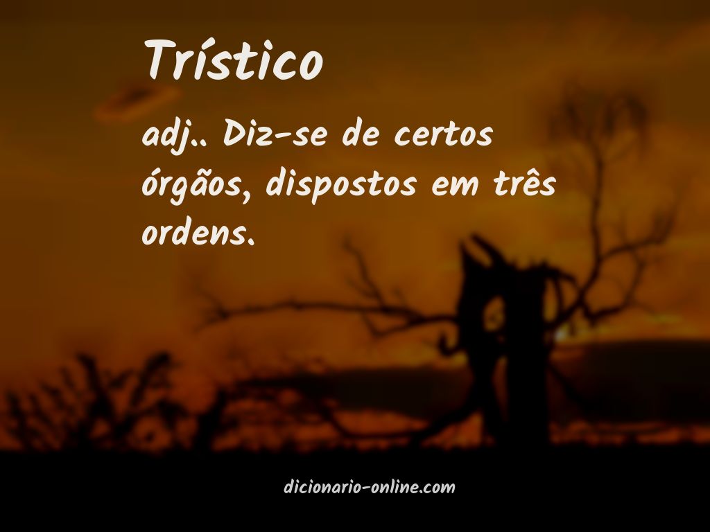 Significado de trístico