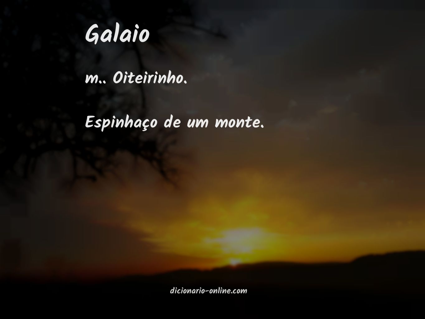 Significado de galaio