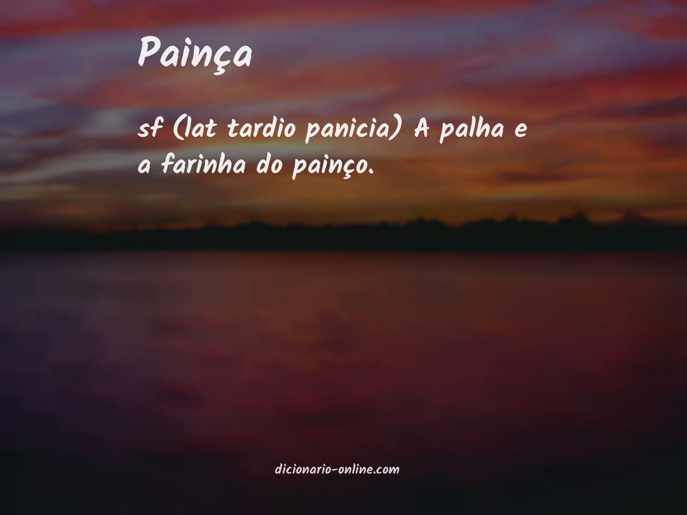 Significado de painça