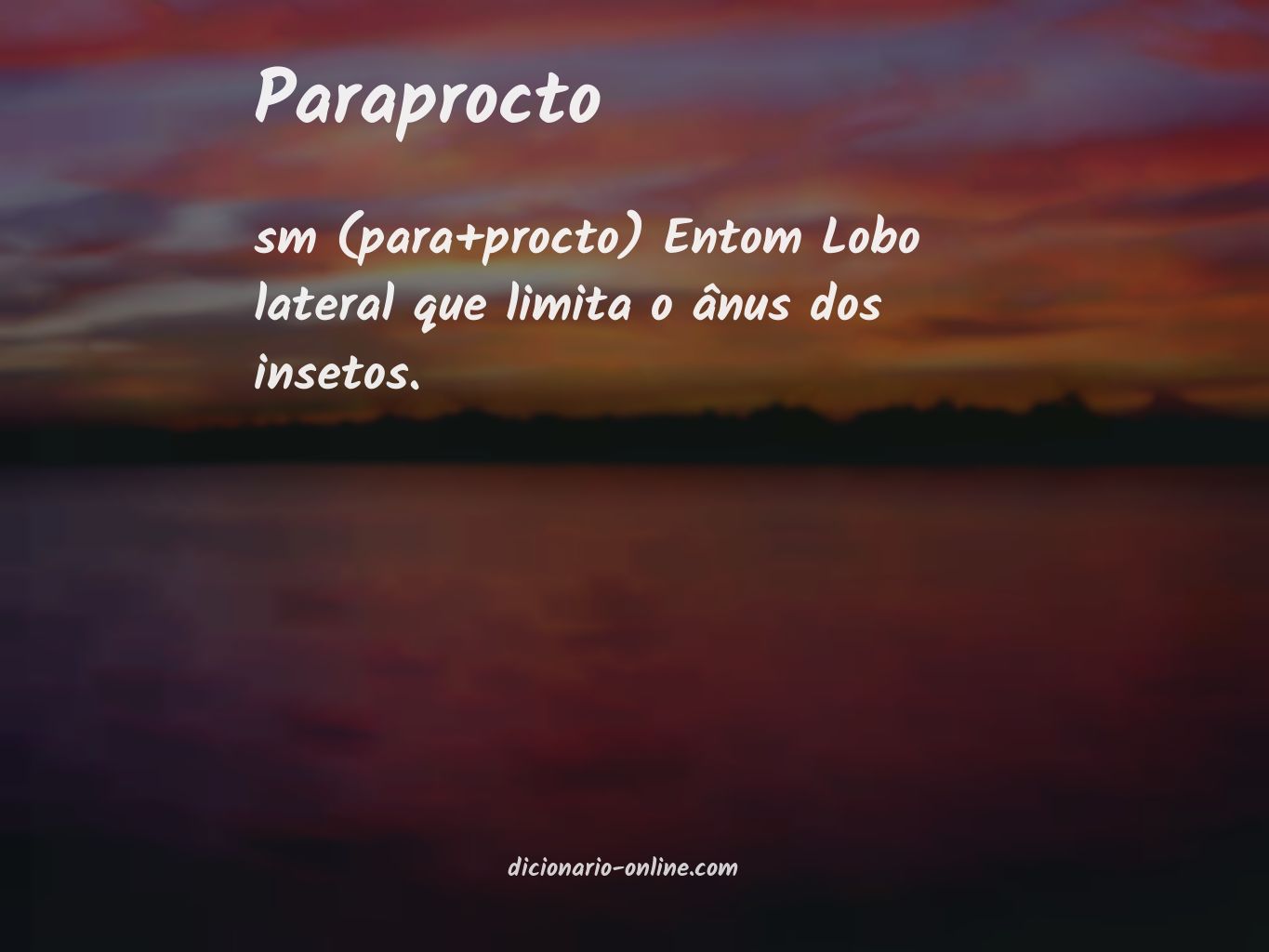 Significado de paraprocto