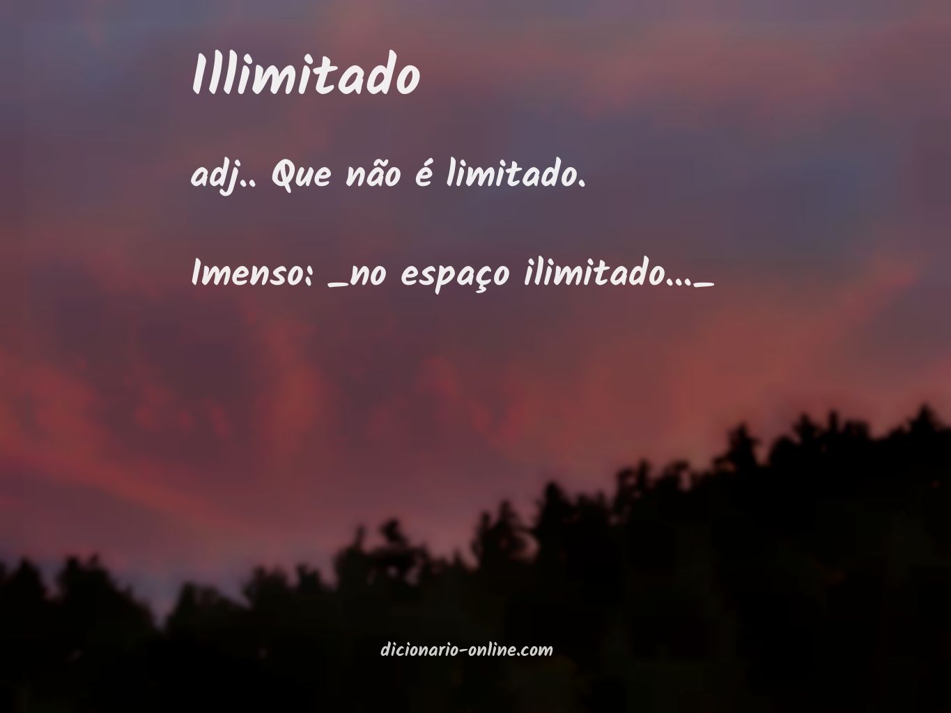 Significado de illimitado