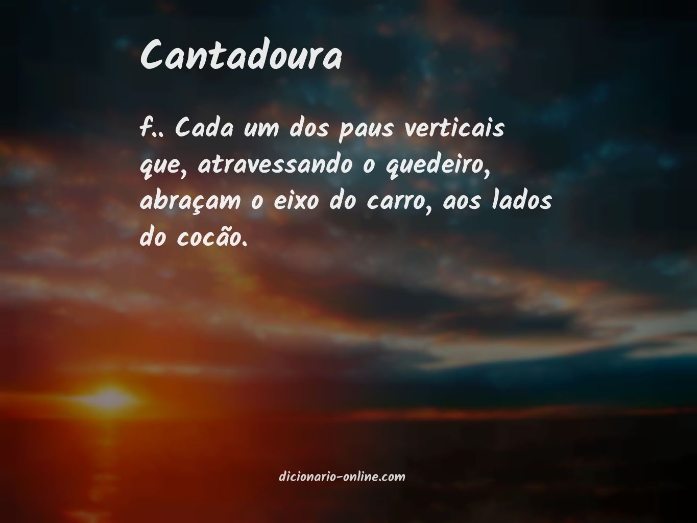 Significado de cantadoura