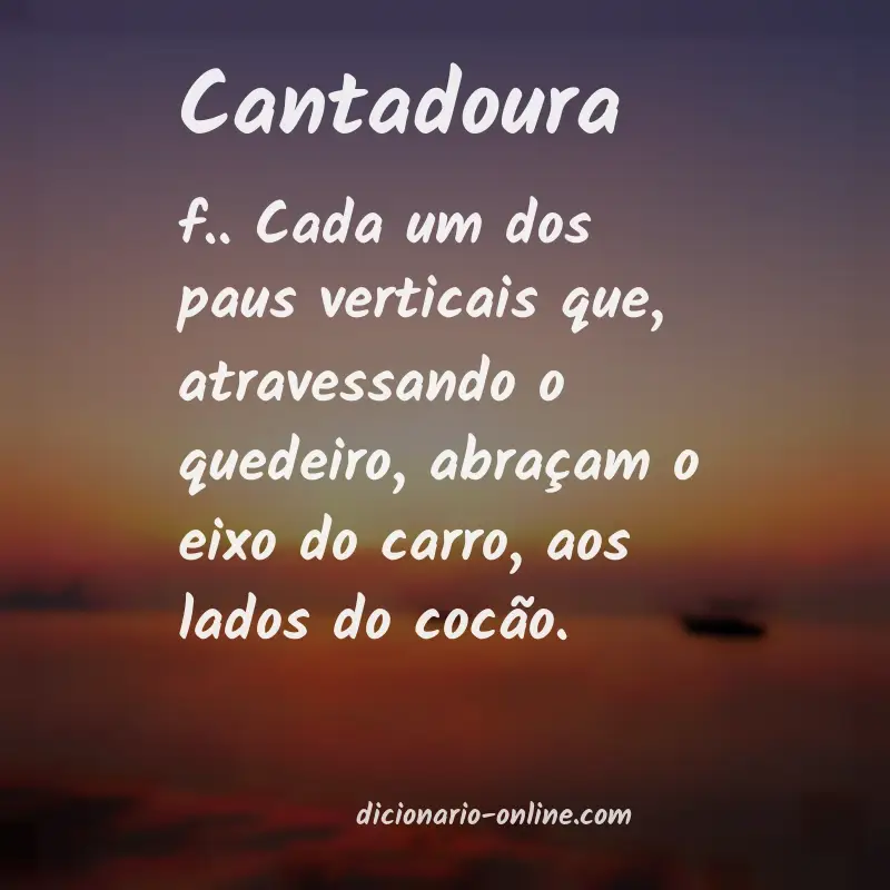 Significado de cantadoura