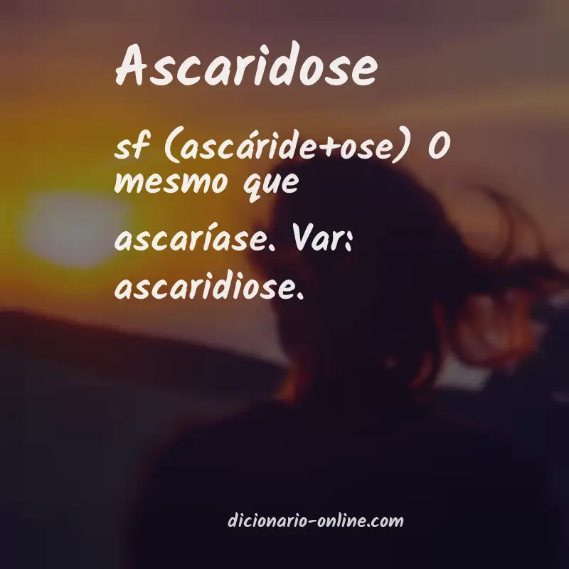 Significado de ascaridose