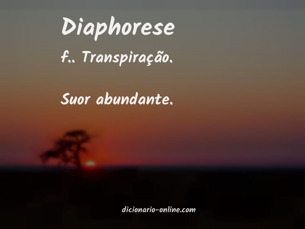 Significado de diaphorese