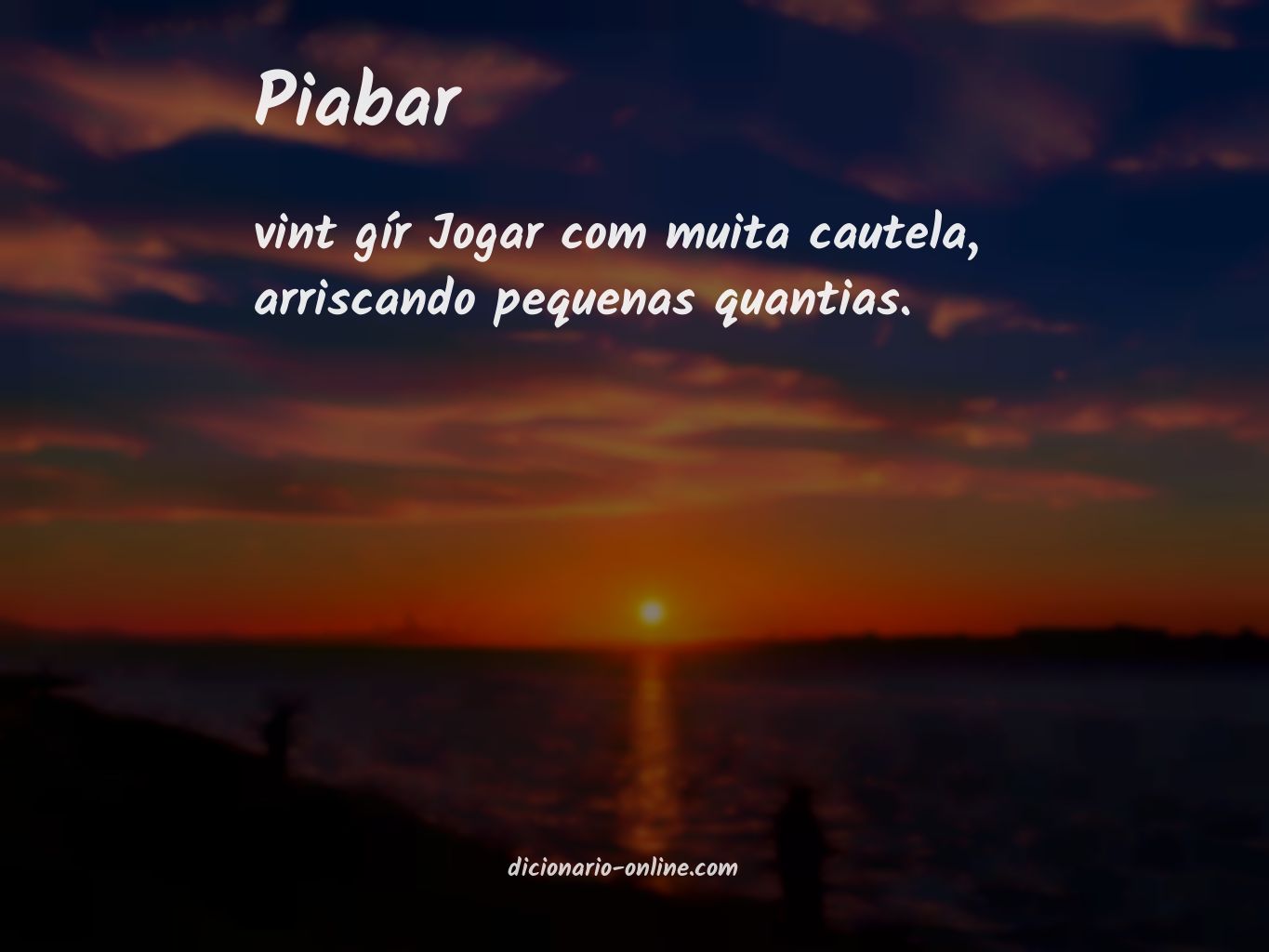 Significado de piabar