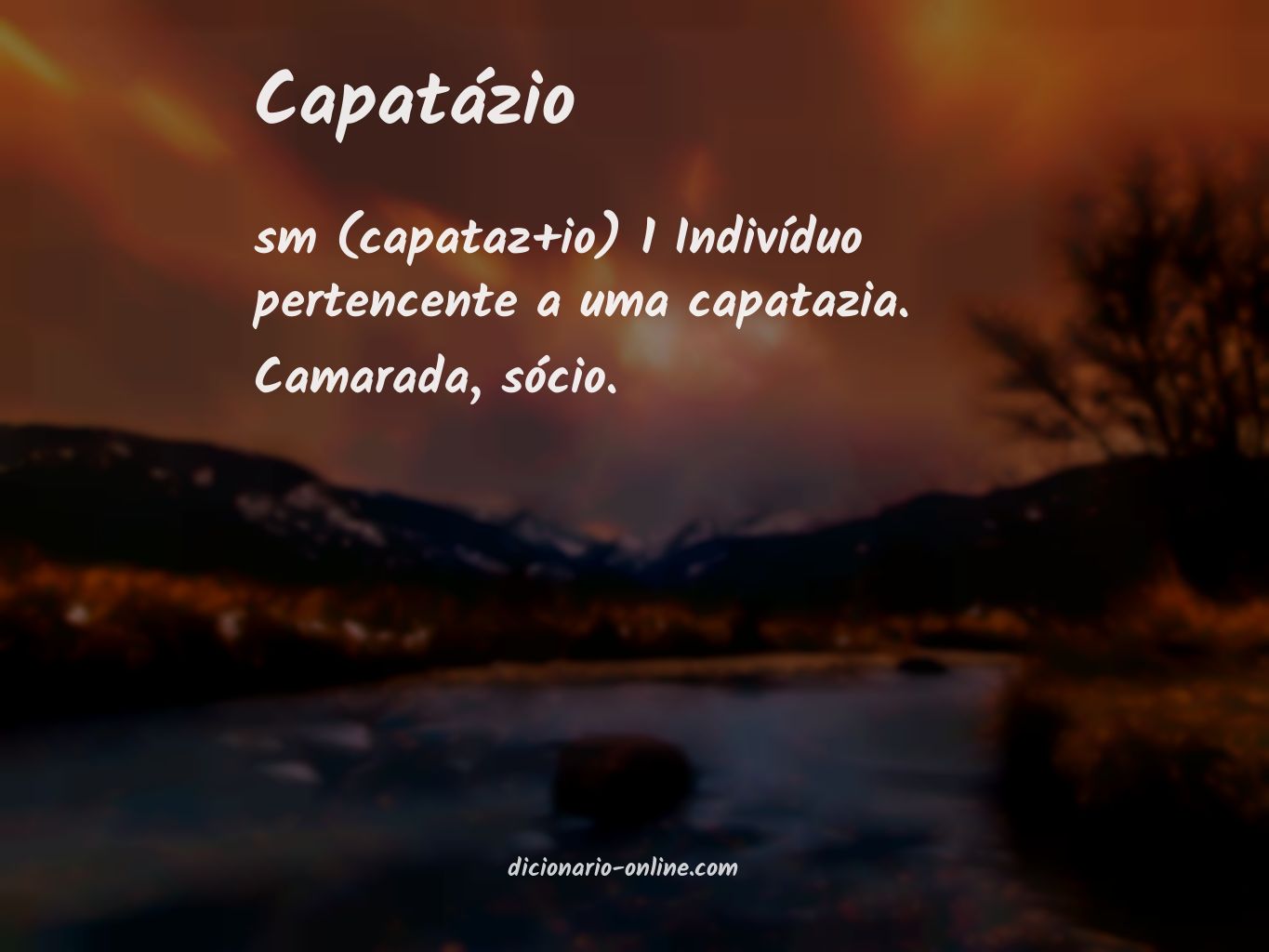 Significado de capatázio