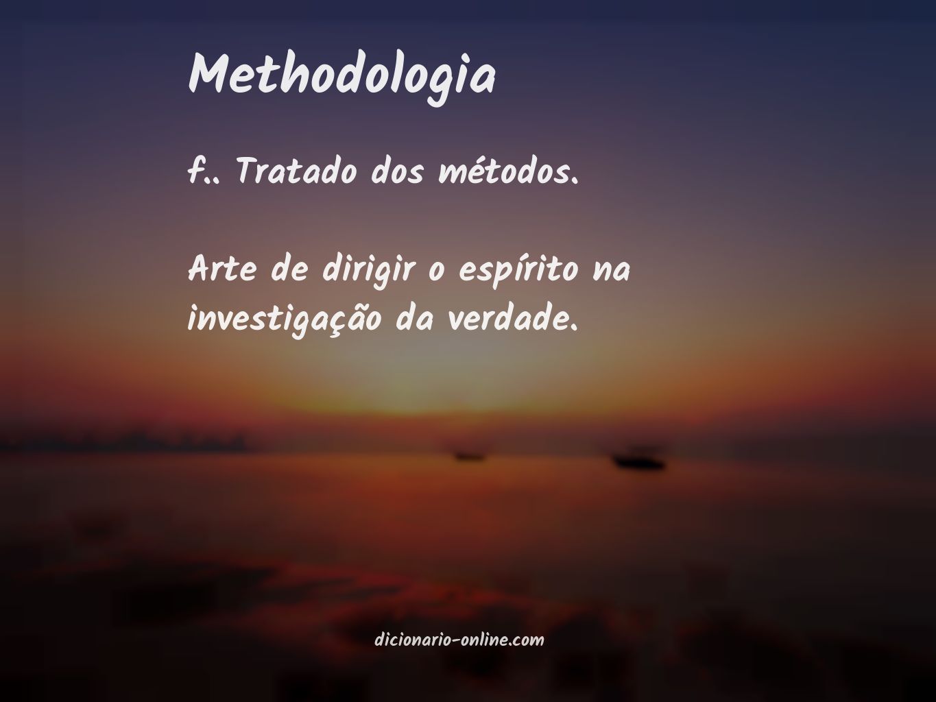 Significado de methodologia