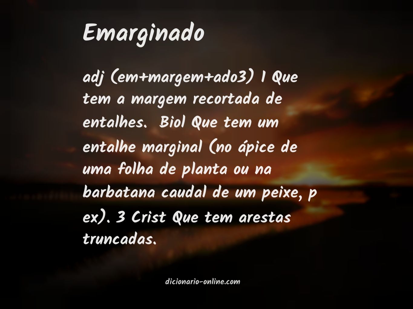 Significado de emarginado