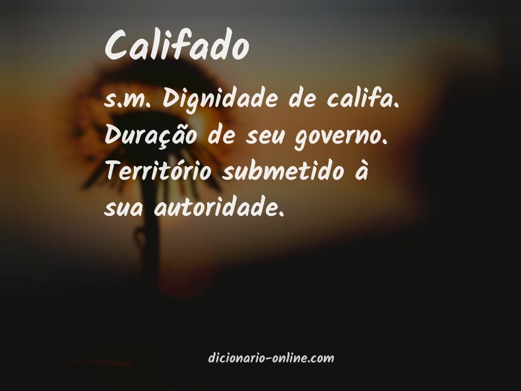 Significado de califado