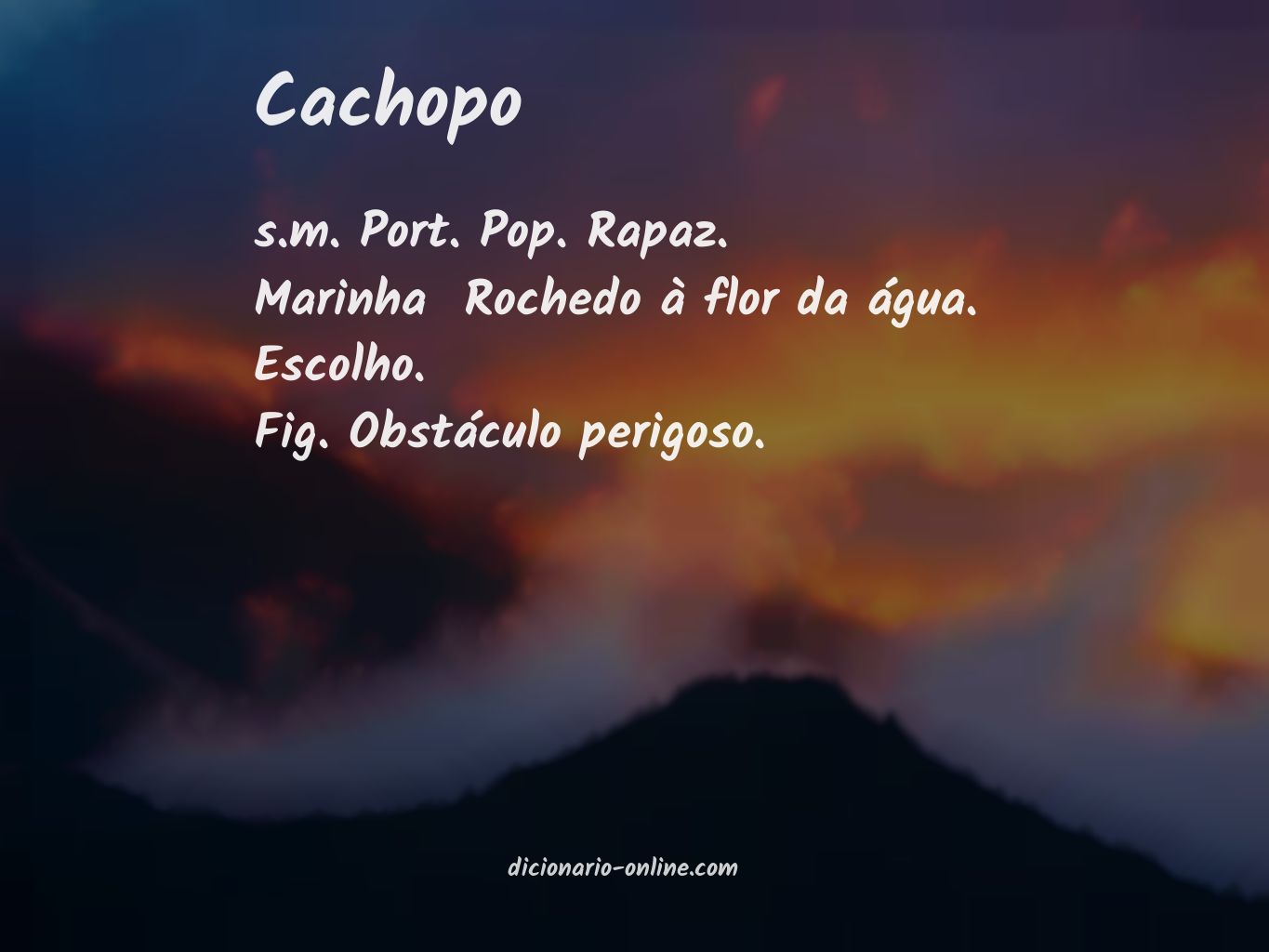 Significado de cachopo