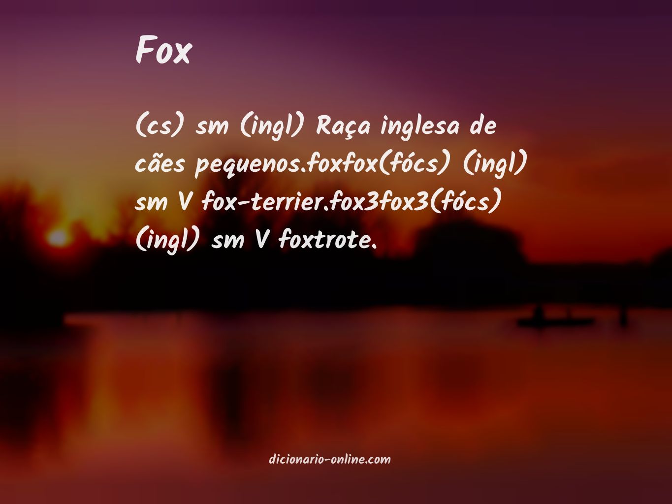 Significado de fox
