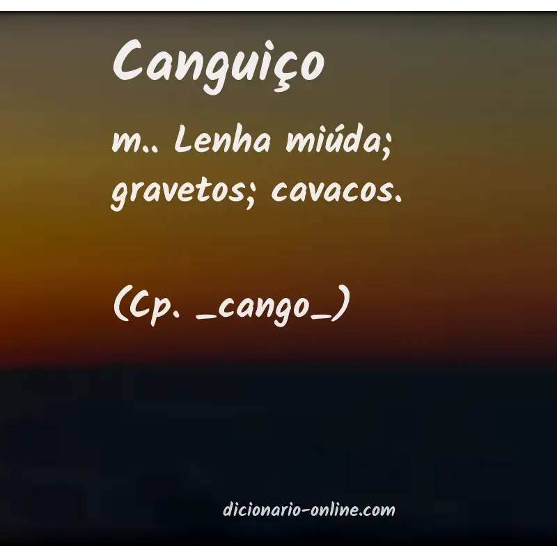 Significado de canguiço