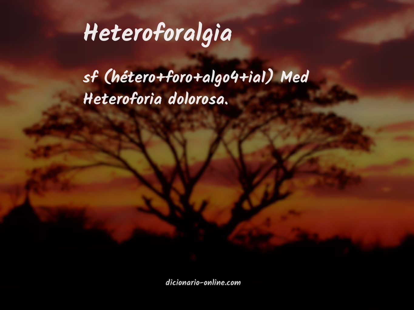 Significado de heteroforalgia
