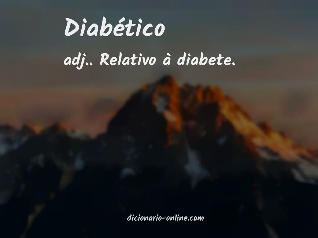 Significado de diabético