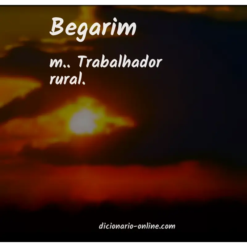 Significado de begarim