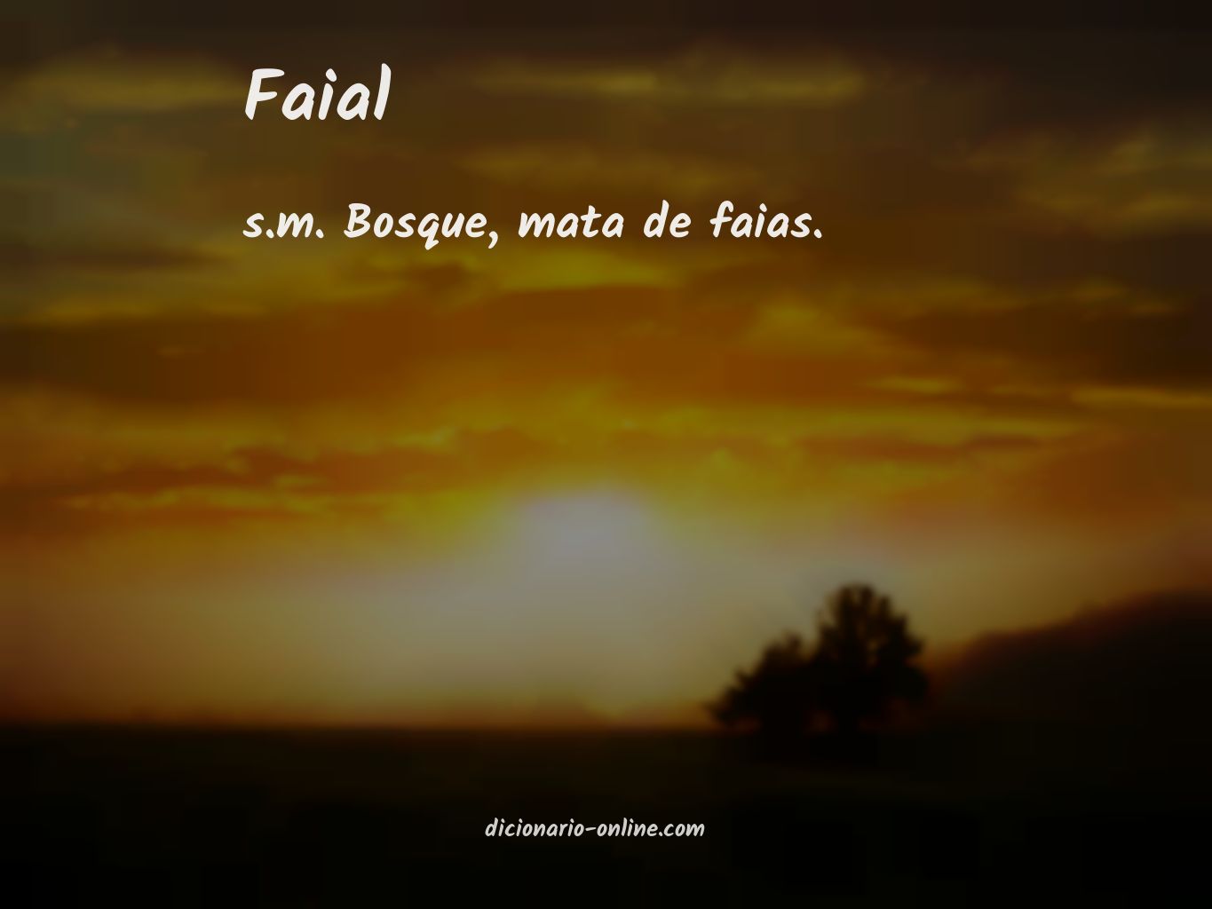 Significado de faial