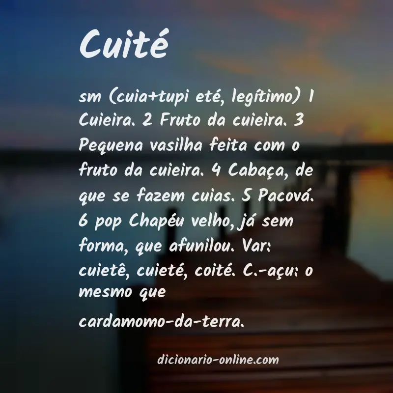 Significado de cuité