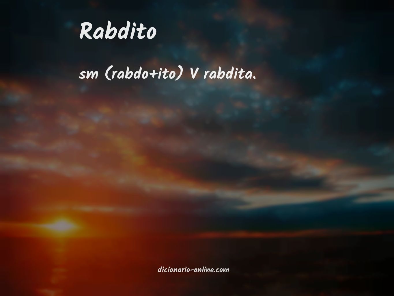 Significado de rabdito