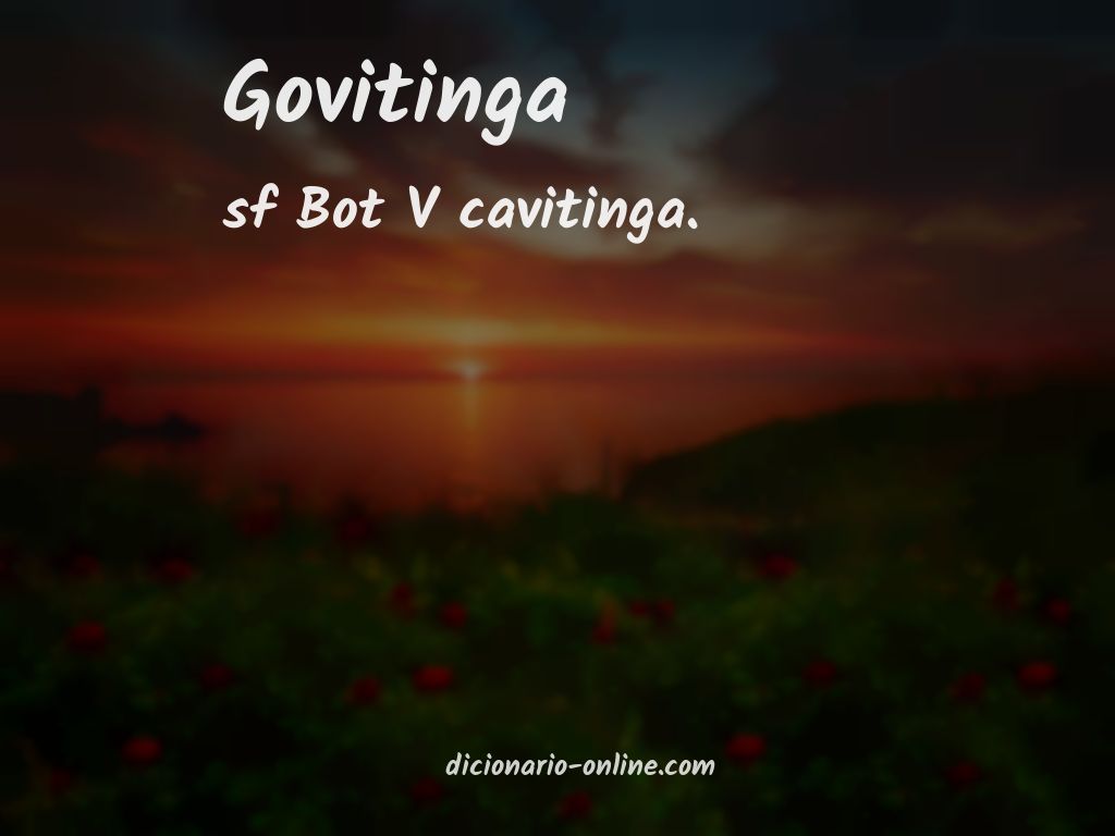 Significado de govitinga