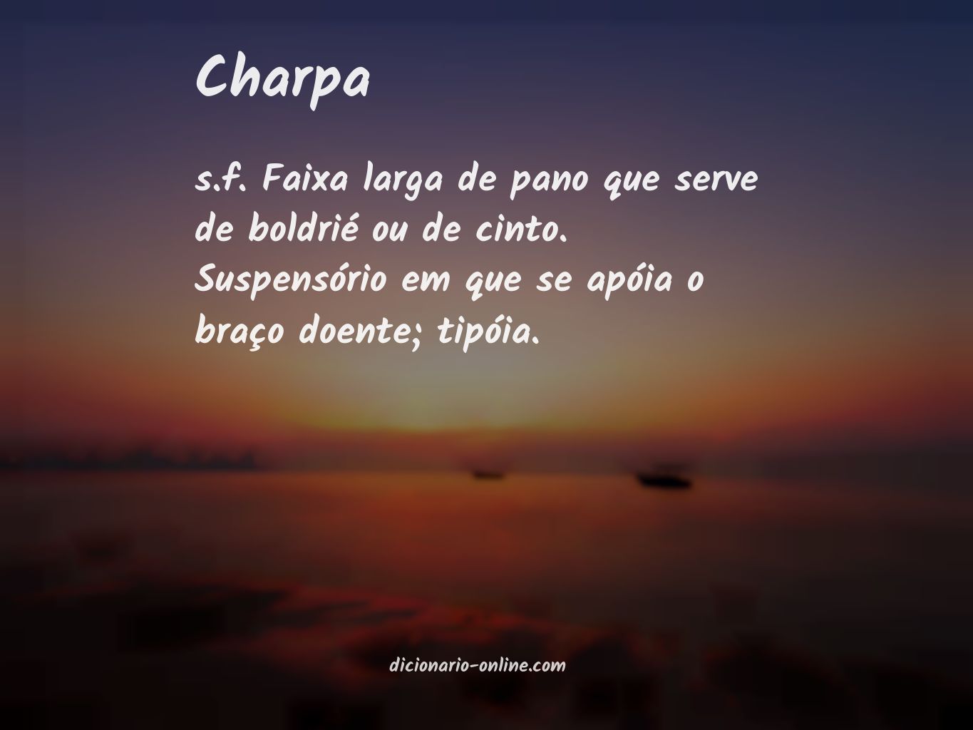 Significado de charpa