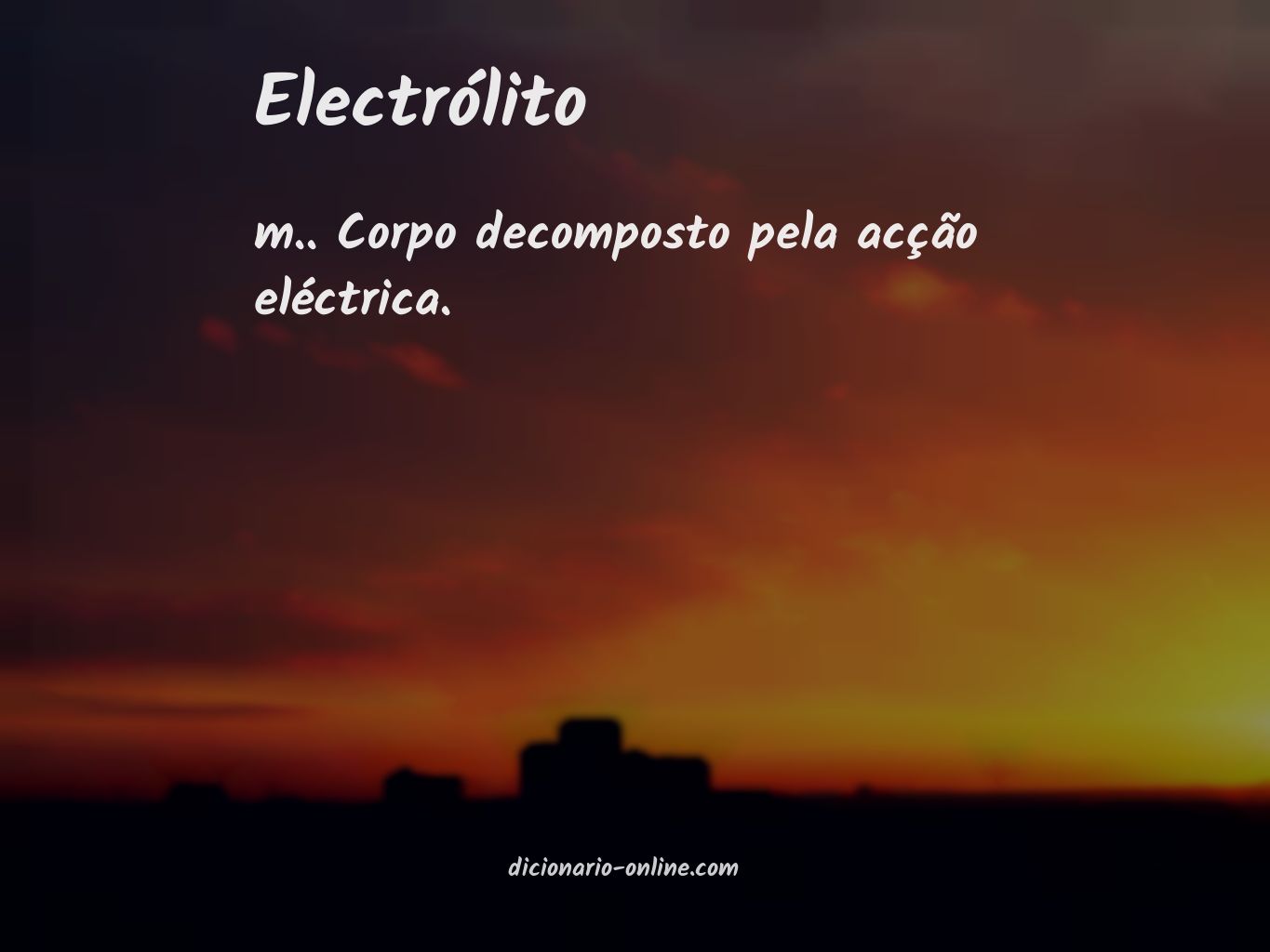 Significado de electrólito