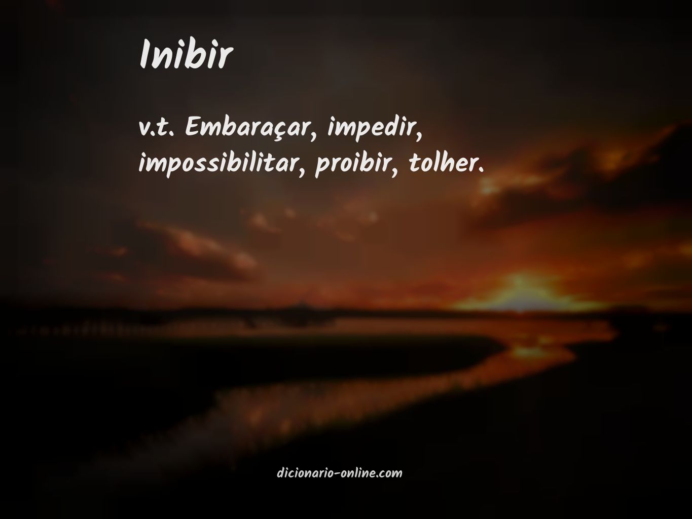 Significado de inibir