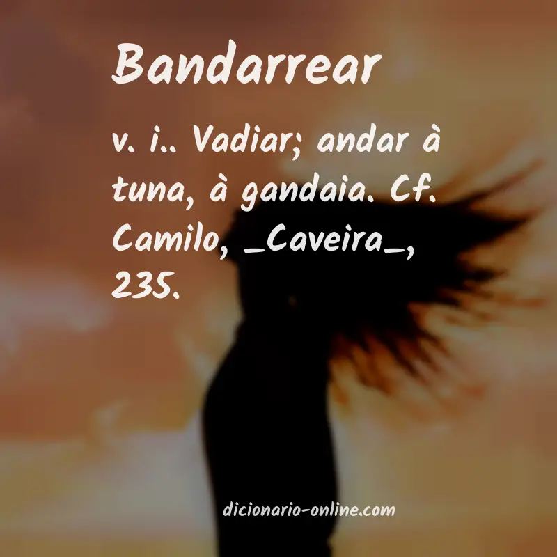 Significado de bandarrear