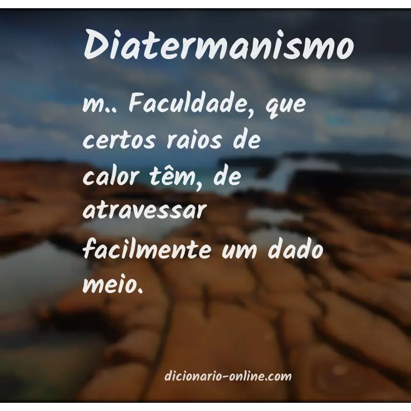 Significado de diatermanismo