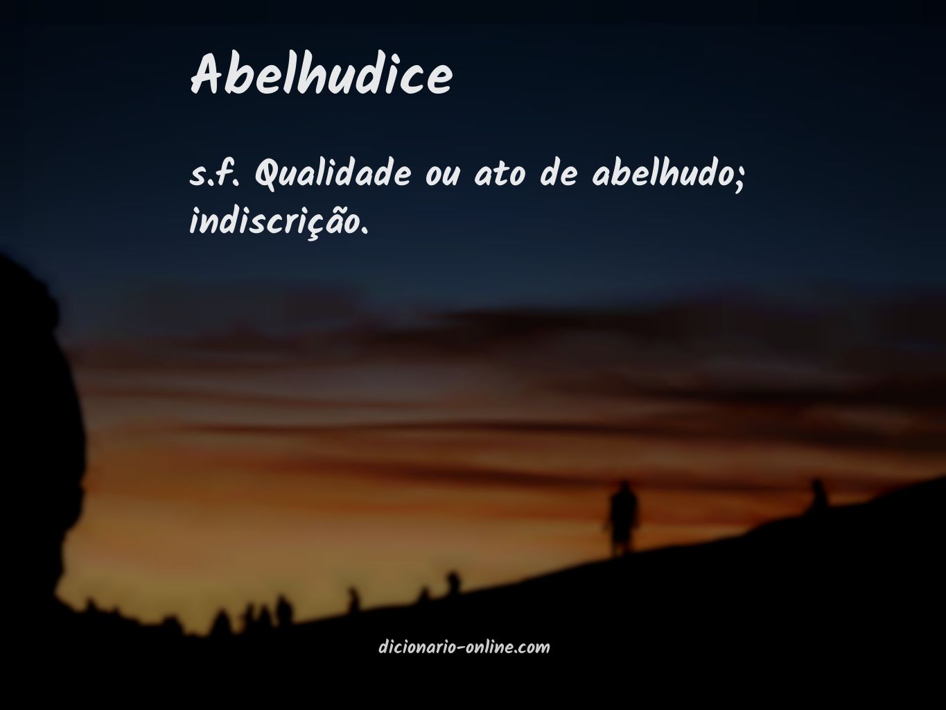 Significado de abelhudice