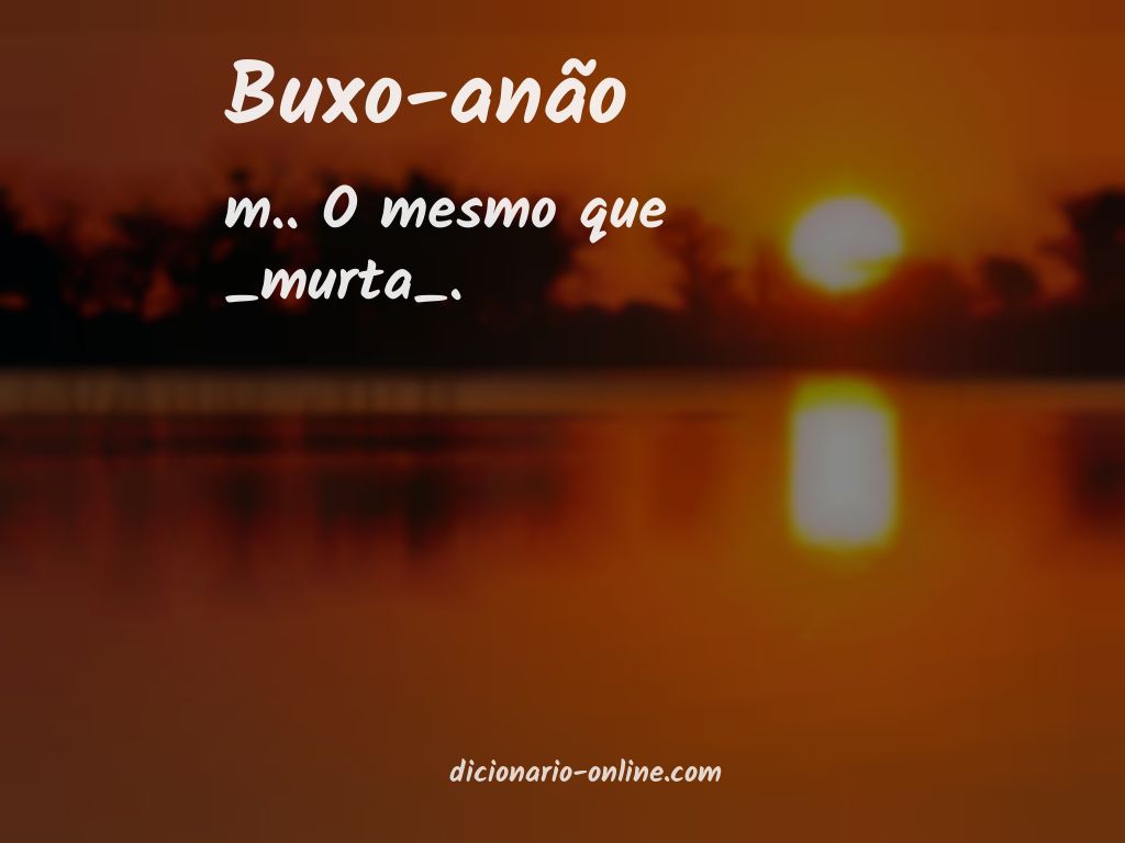 Significado de buxo-anão