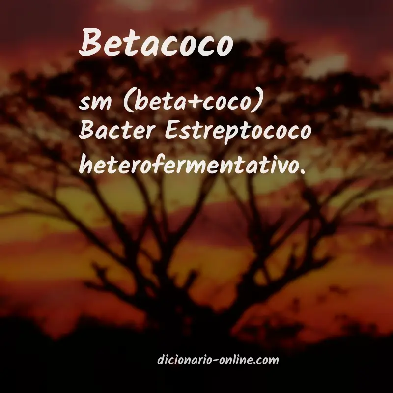 Significado de betacoco