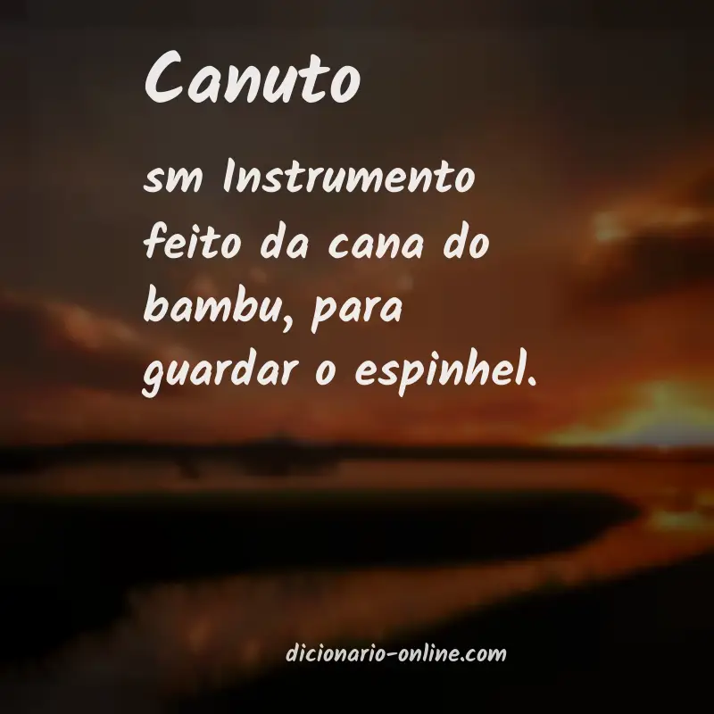 Significado de canuto