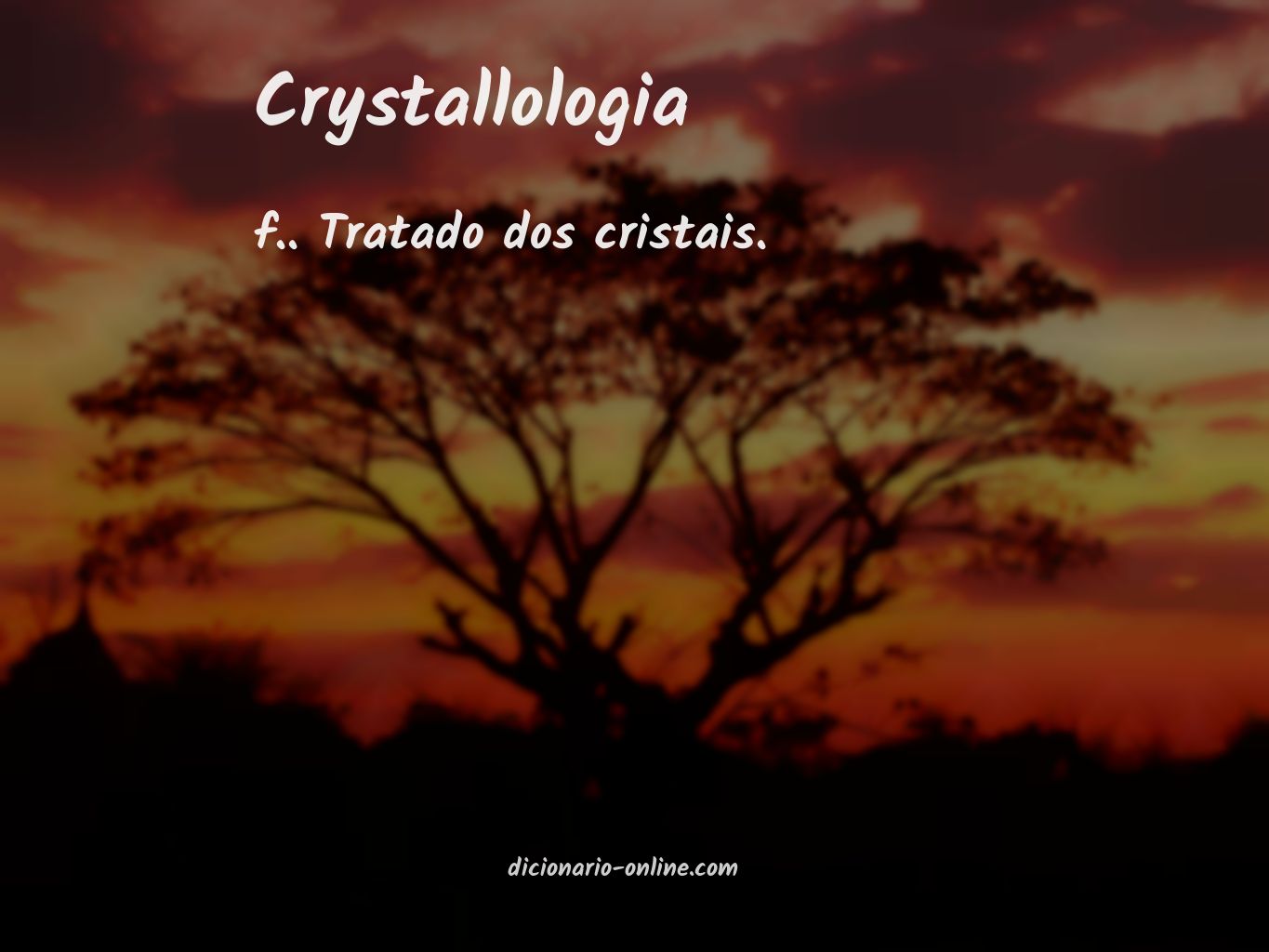 Significado de crystallologia