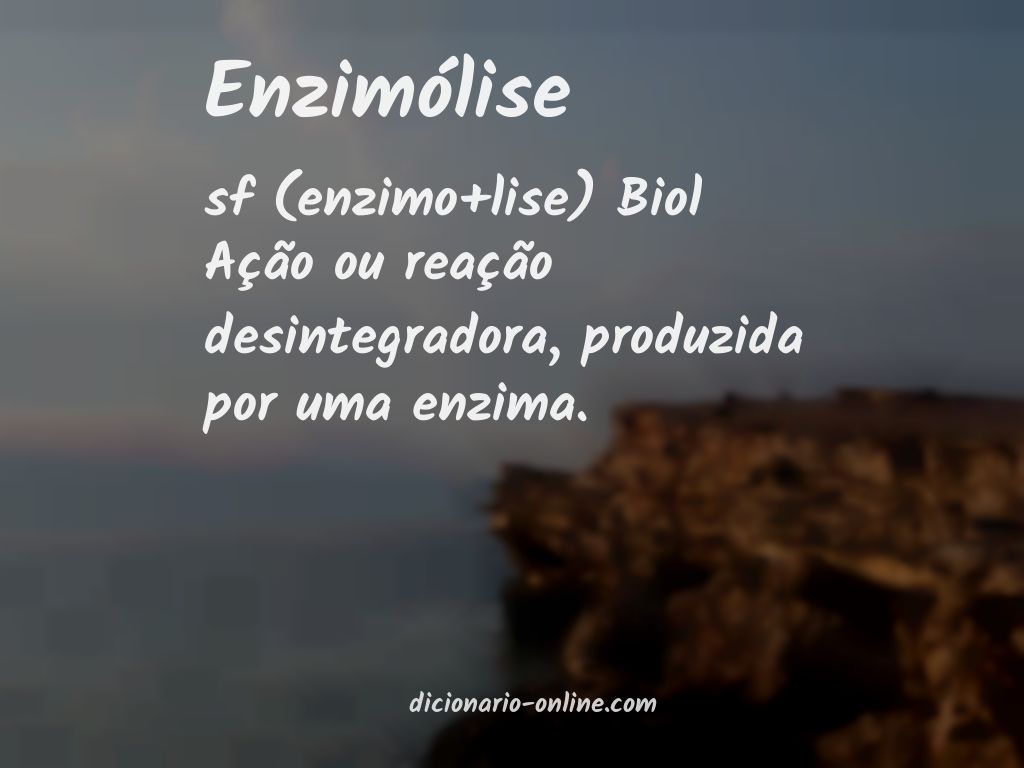 Significado de enzimólise