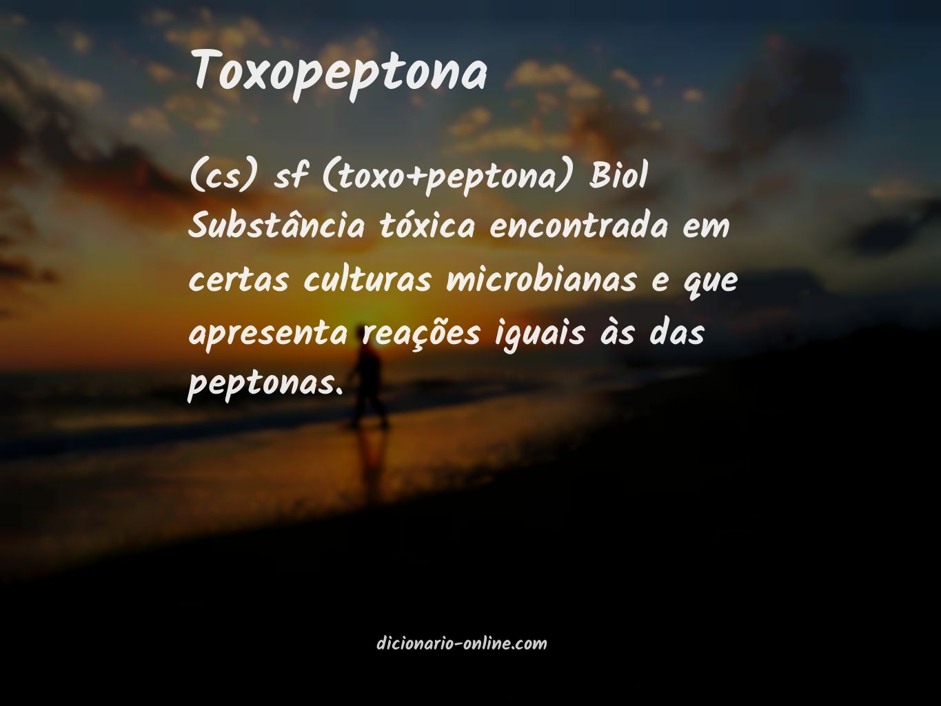 Significado de toxopeptona