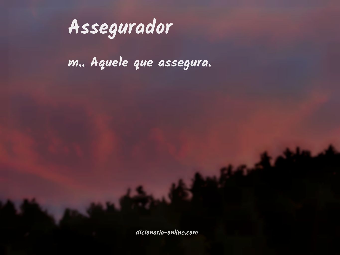 Significado de assegurador