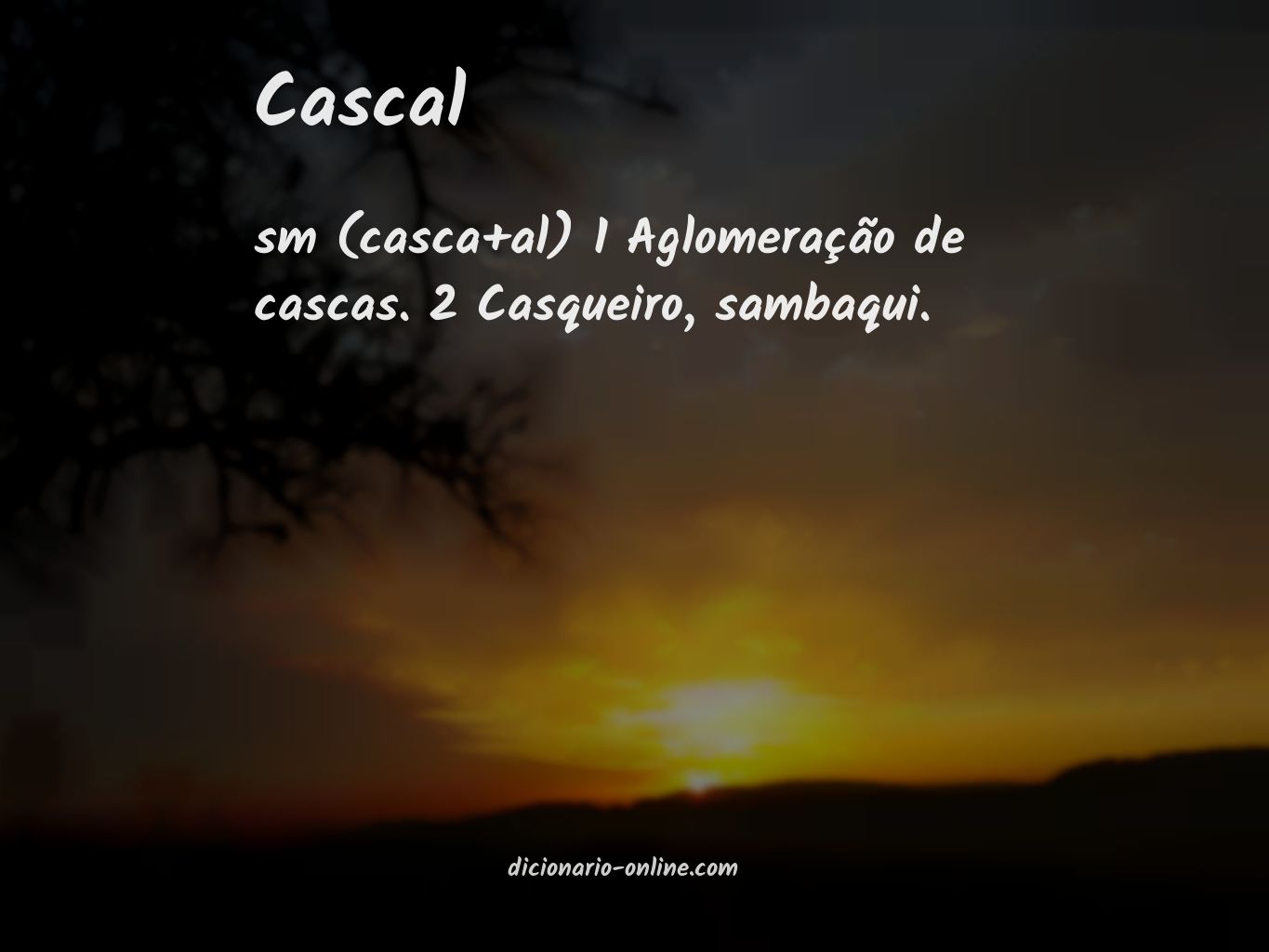 Significado de cascal