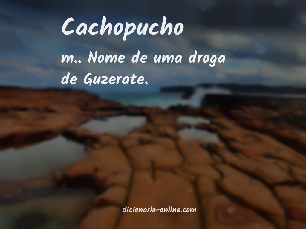 Significado de cachopucho