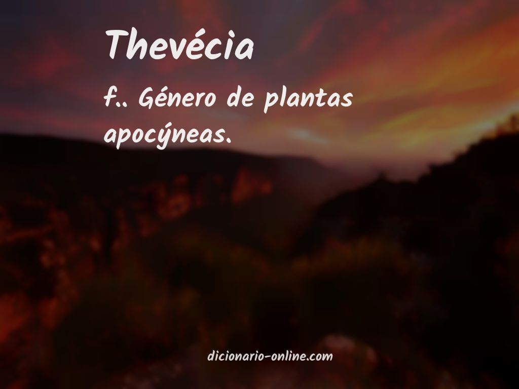 Significado de thevécia