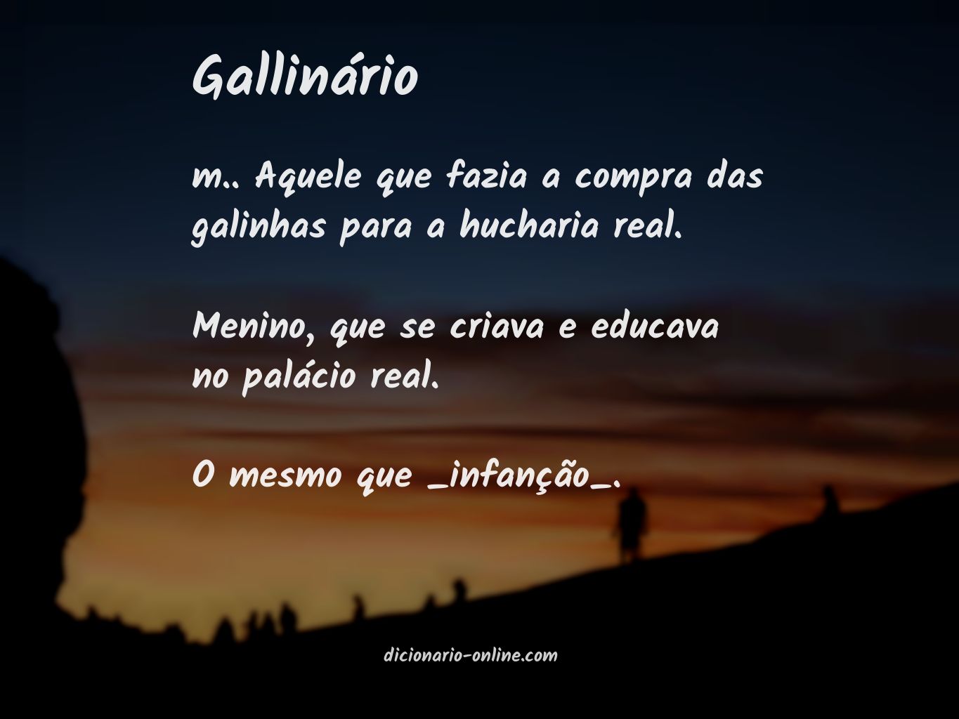 Significado de gallinário