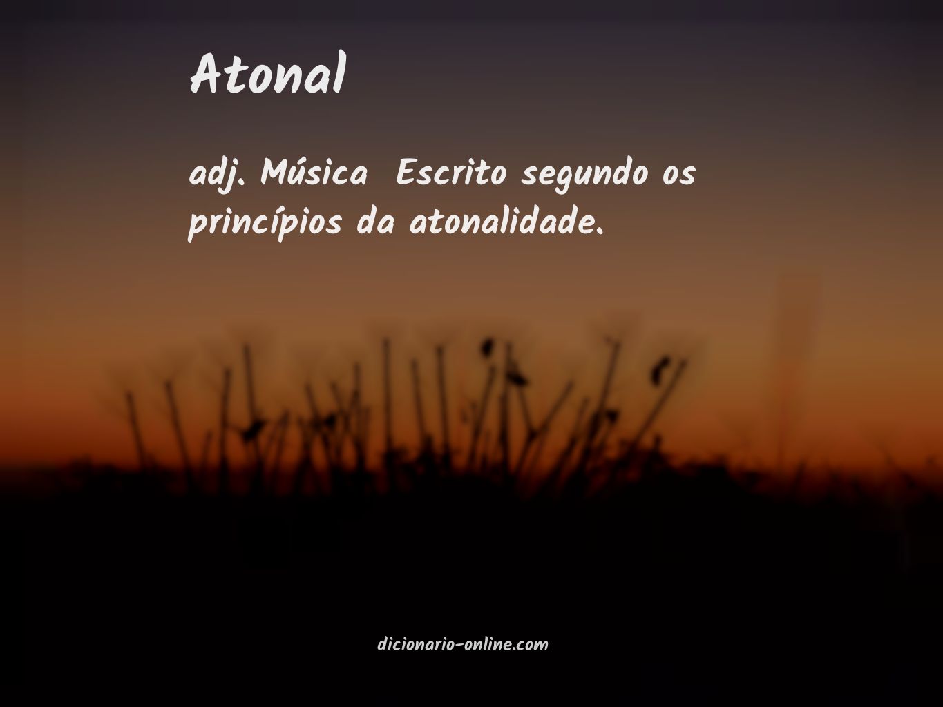 Significado de atonal