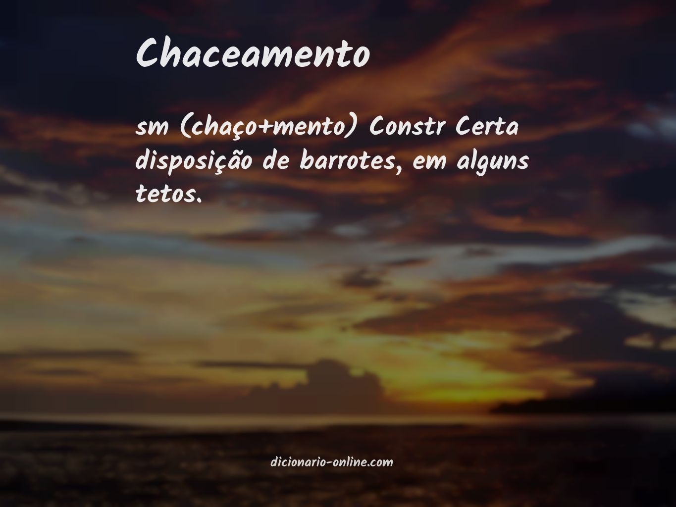 Significado de chaceamento