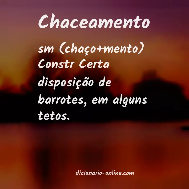 Significado de chaceamento