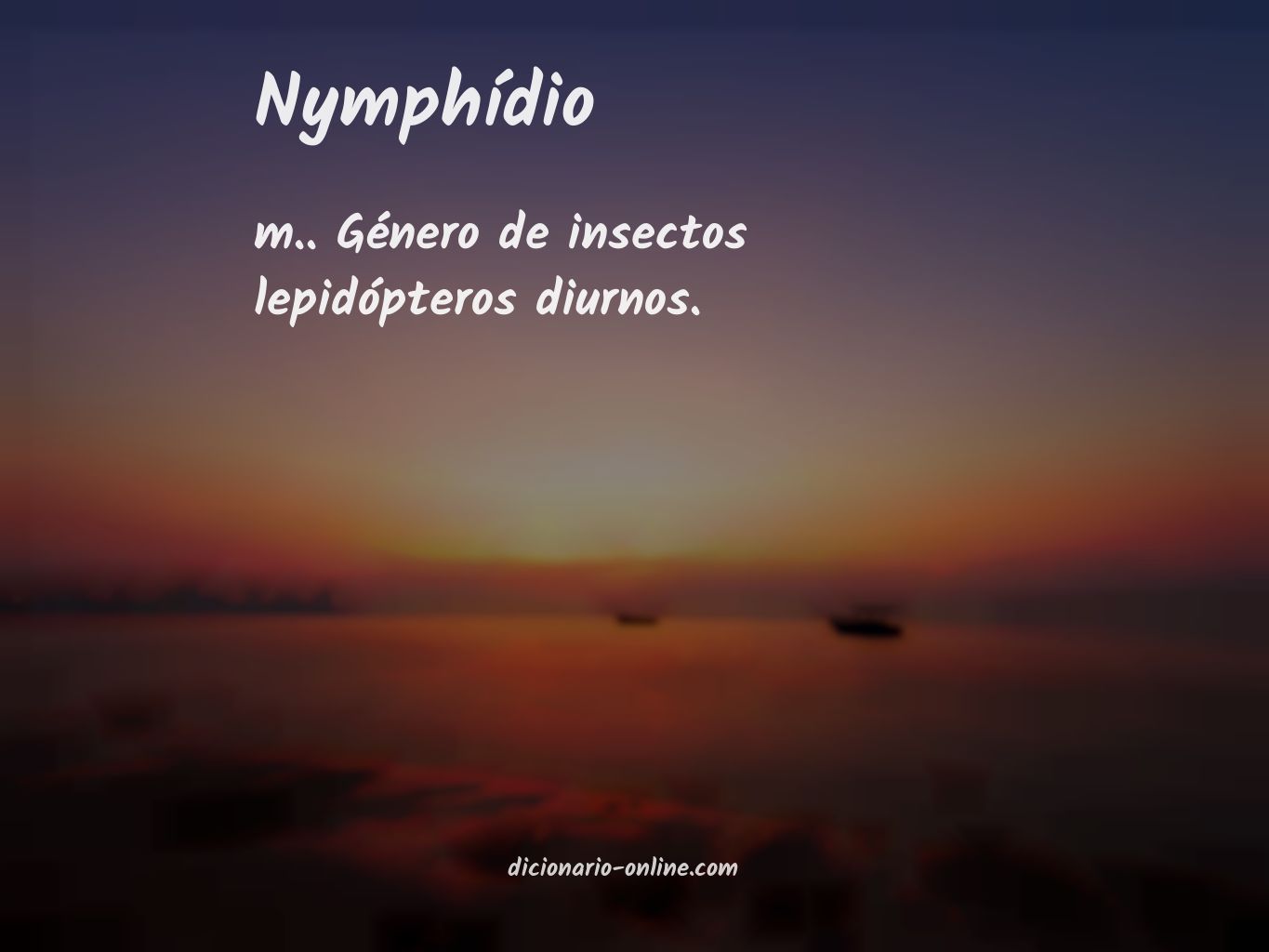 Significado de nymphídio