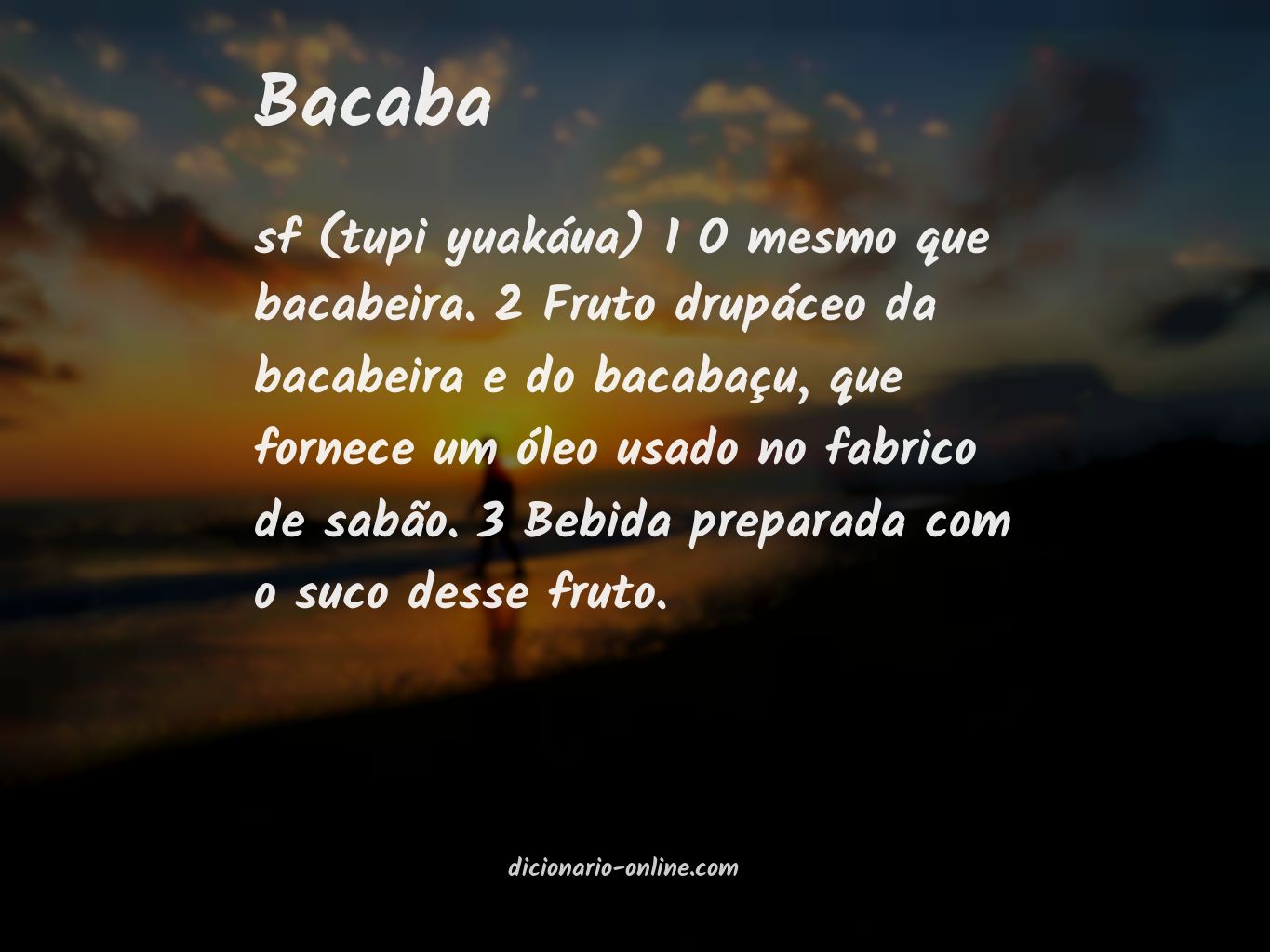 Significado de bacaba