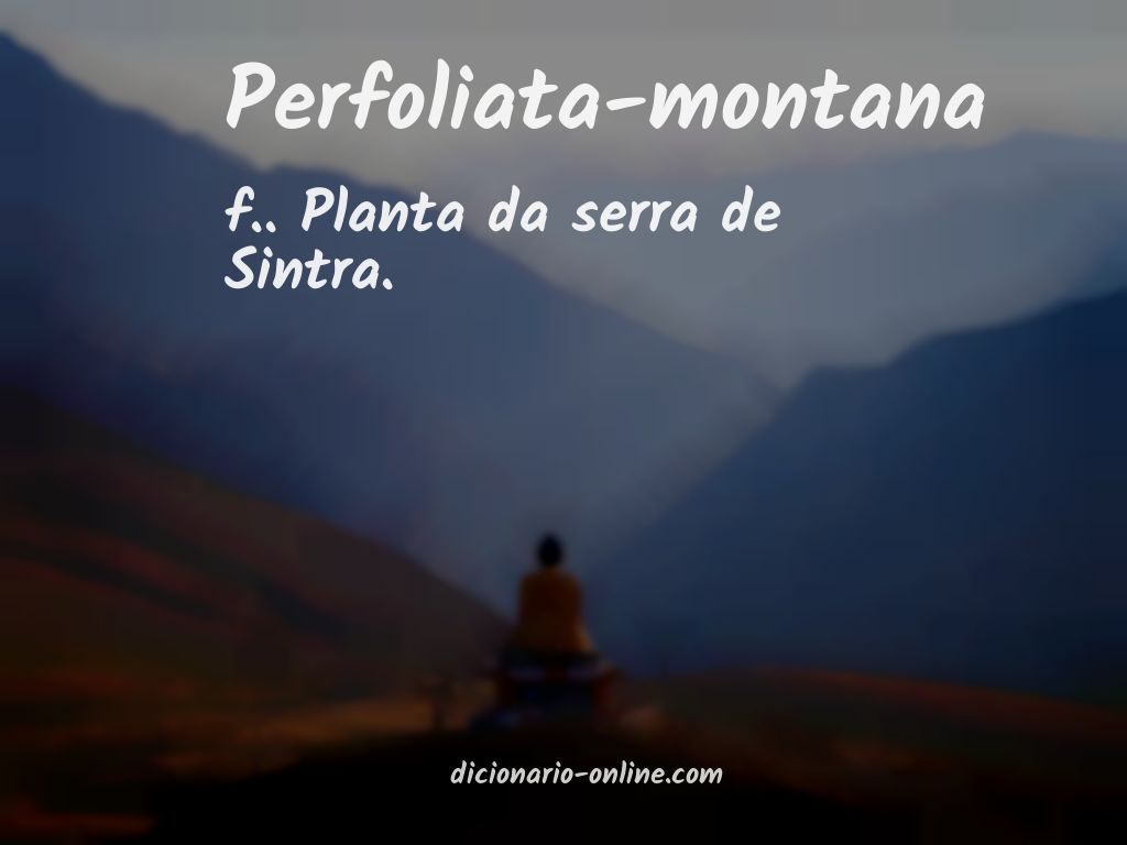 Significado de perfoliata-montana