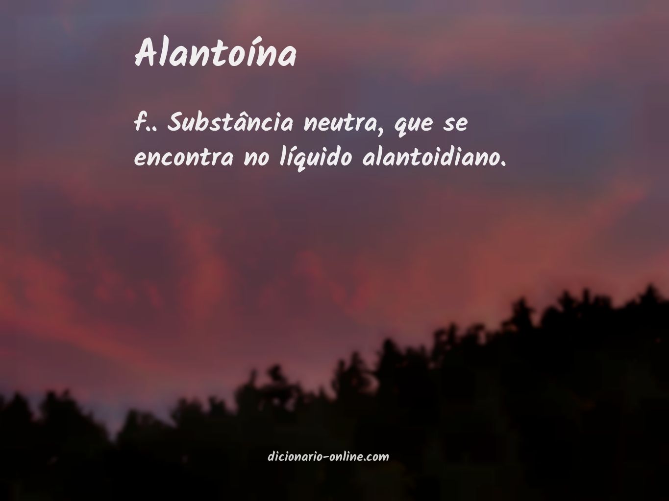 Significado de alantoína