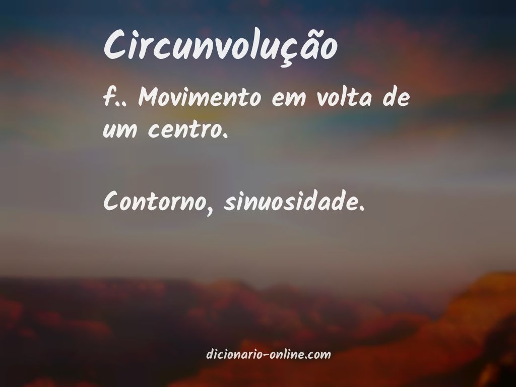 Significado de circunvolução