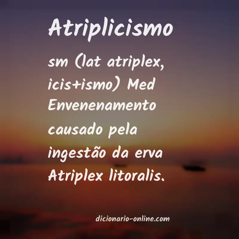 Significado de atriplicismo